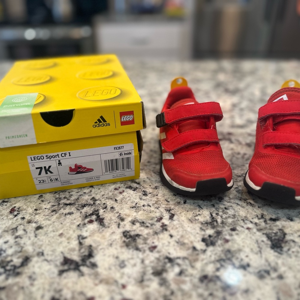 Adidas Kids Red LEGO Sneakers